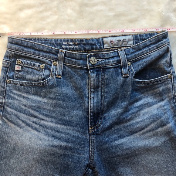 AG Adriano Goldschmied Denim The Isabelle High-Rise Straight Crop size 27 - Picture 8 of 16